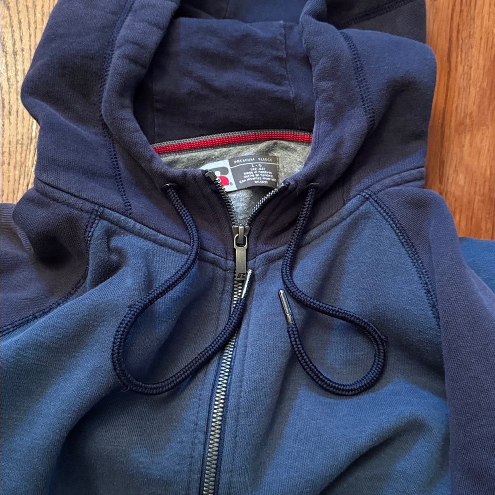 Y2K Russell Athletic Vintage Zip Up Hoodie - Picture 11 of 13